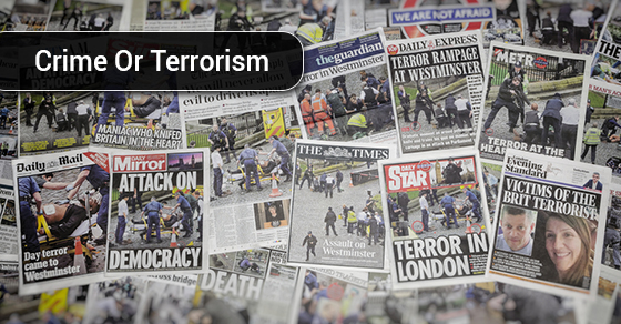 Crime or Terrorism: Not So Easy To Decide