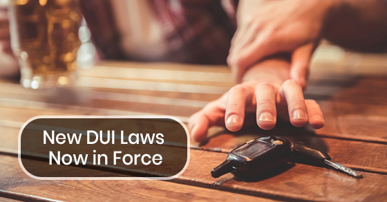New DUI Laws Now in Force